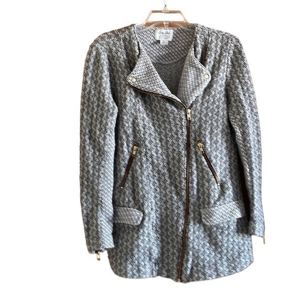 Lucky Brand Jackets & Blazers - Lucky Brand Lucky‎ Lotus Women’s cotton knit moto jacket blazer Size Medium